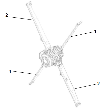 Motor suspension kit f/BD-Blue 140C-7/ON/OFF V23